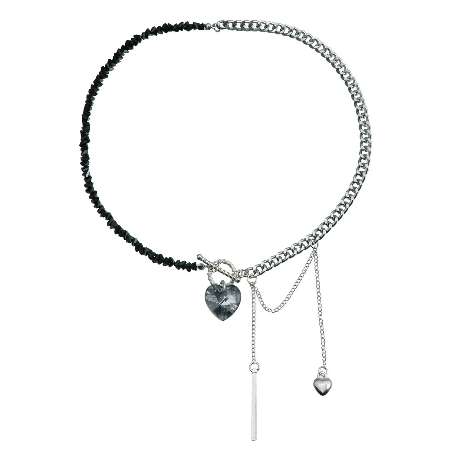 Layered Heart Pendant Necklace