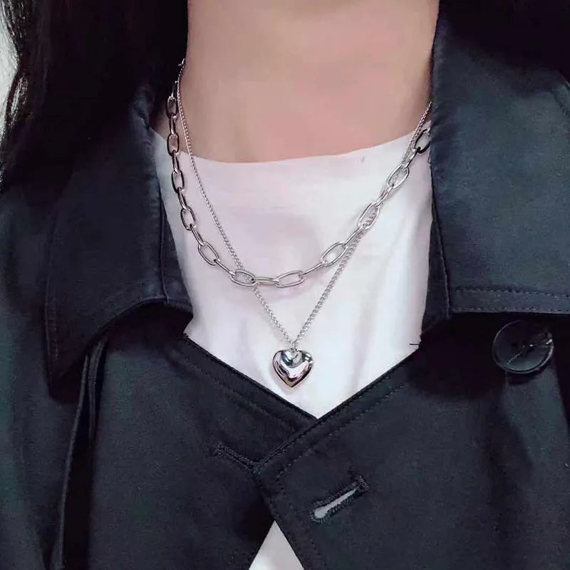 Vintage Layered Pendant Necklace