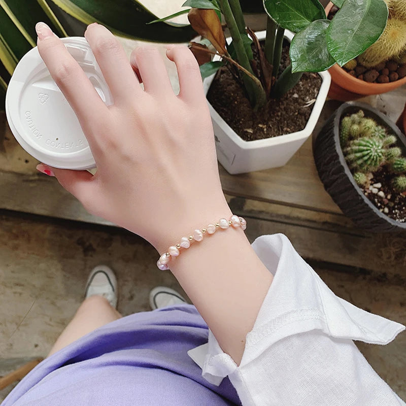 Baroque Pearl Beaded Bracelet