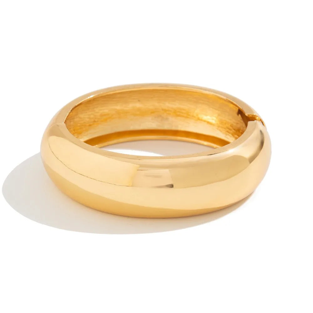 Punk Gold Bangle Bracelet