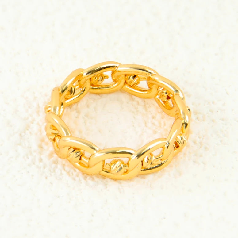 Gold Zirconia Cocktail Ring