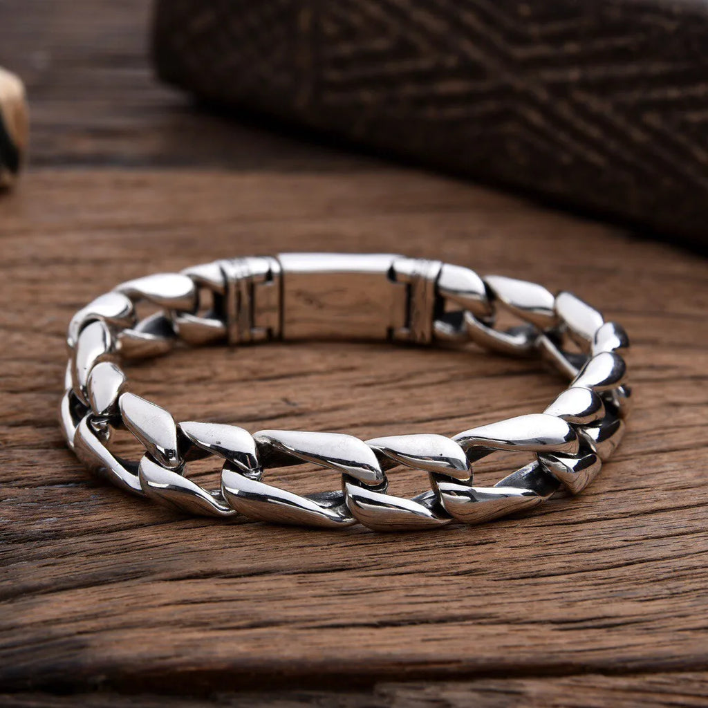 Gold Textured Chunky Bracelet