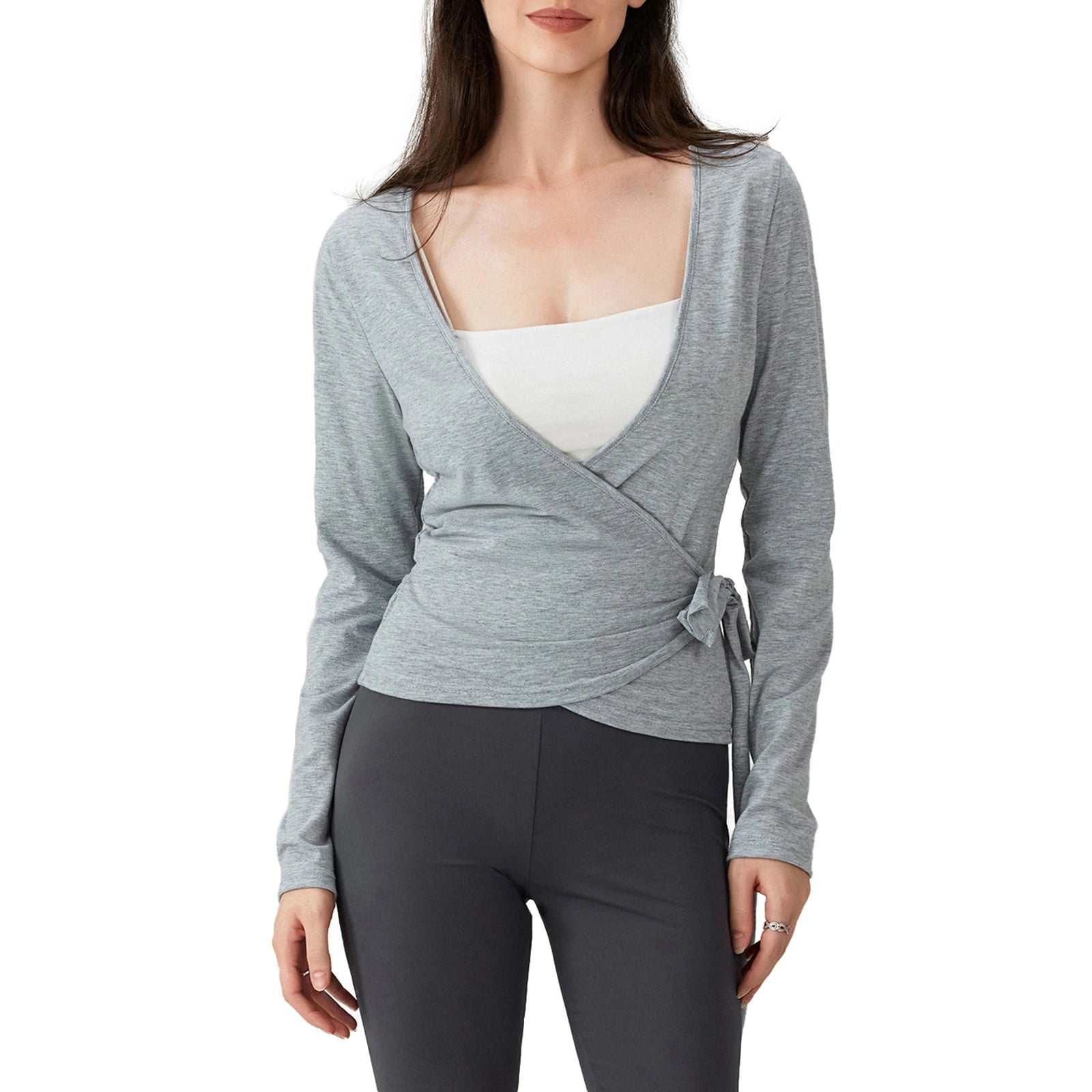 Women Yoga Wrap Top