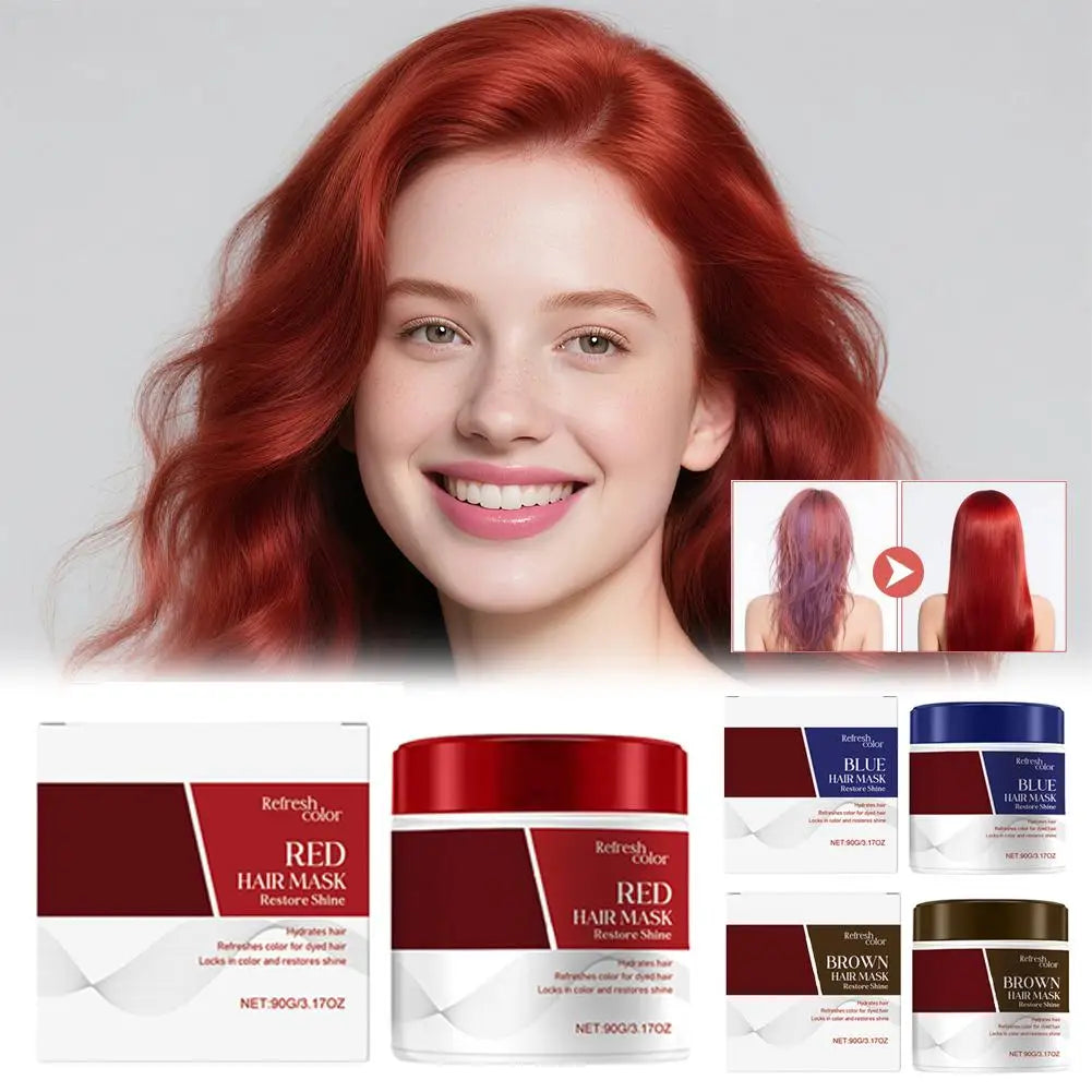 RED Hair Mask Nourishes Repairs Improves Dry Frizzy Hair