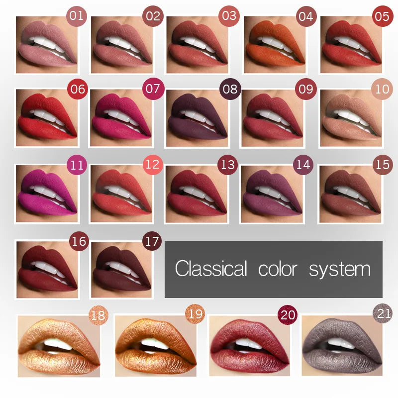 Best Lip Makeup 17 Color Sexy Matte Long Lasting