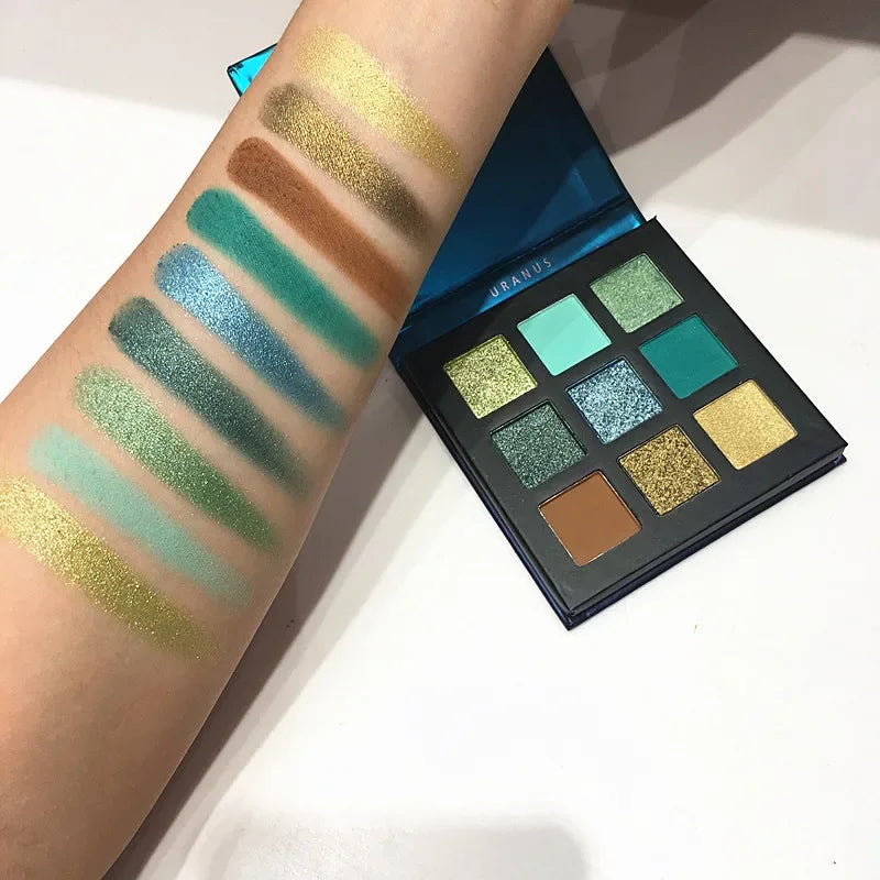 Beauty GLAZED Eyeshadow Palette 9 Color Shimmer