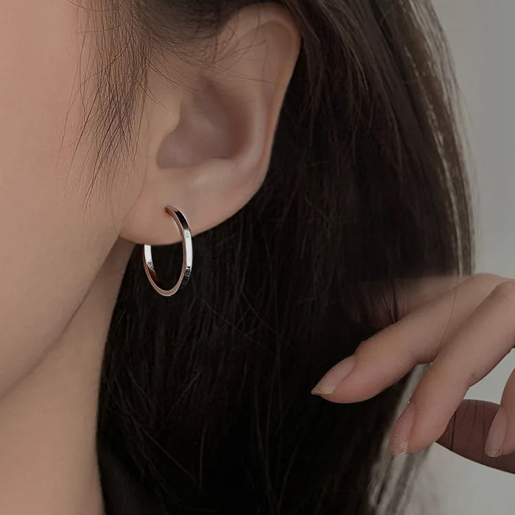Sterling Silver Hoop Earrings
