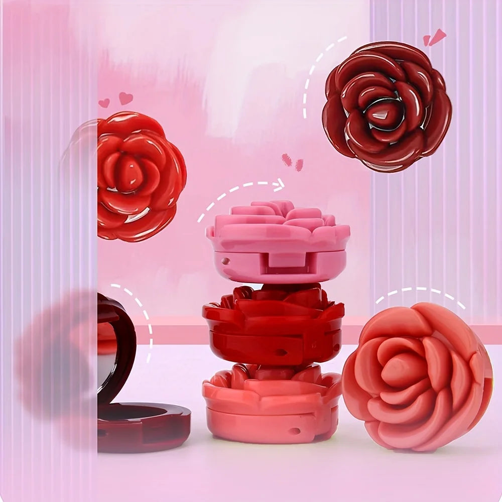 Creative Rose Shaped Matte Lipstick Velvet Mousse
