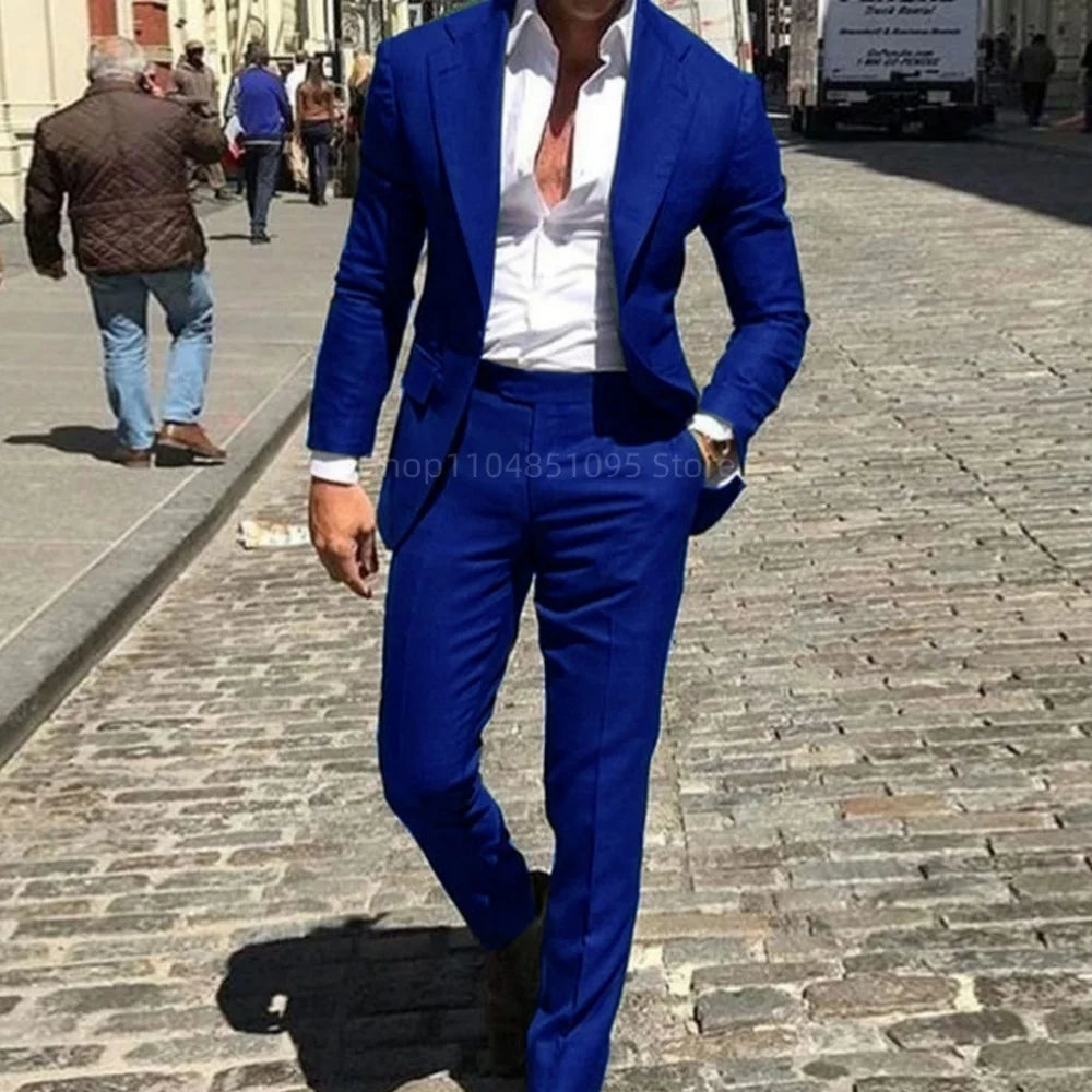 Men Slim Fit Suit