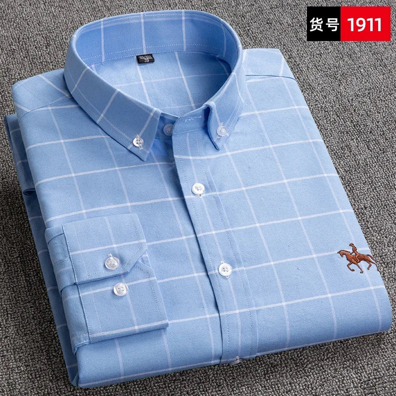 Men Cotton Oxford Shirt