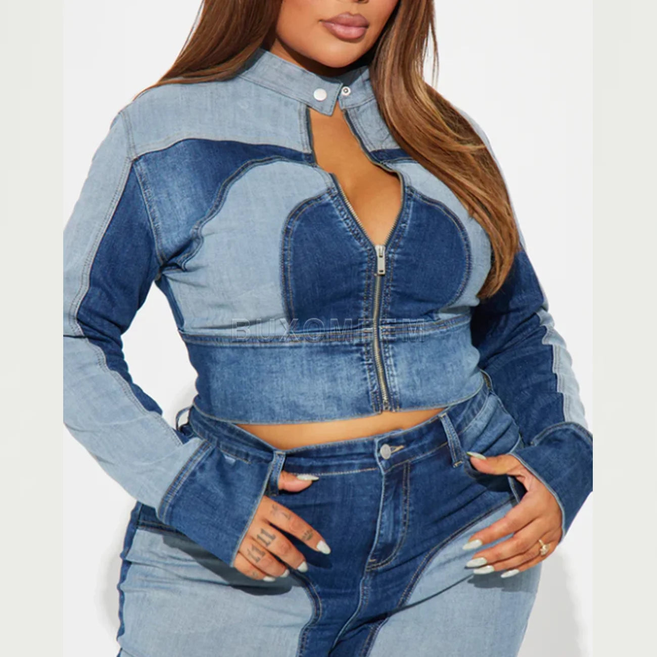 Women Long Sleeve Denim