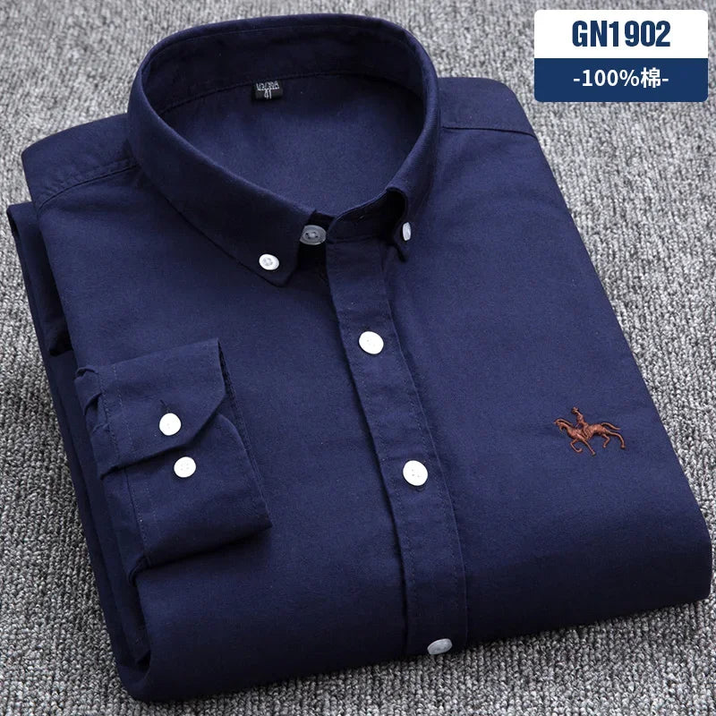 Men Cotton Oxford Shirt