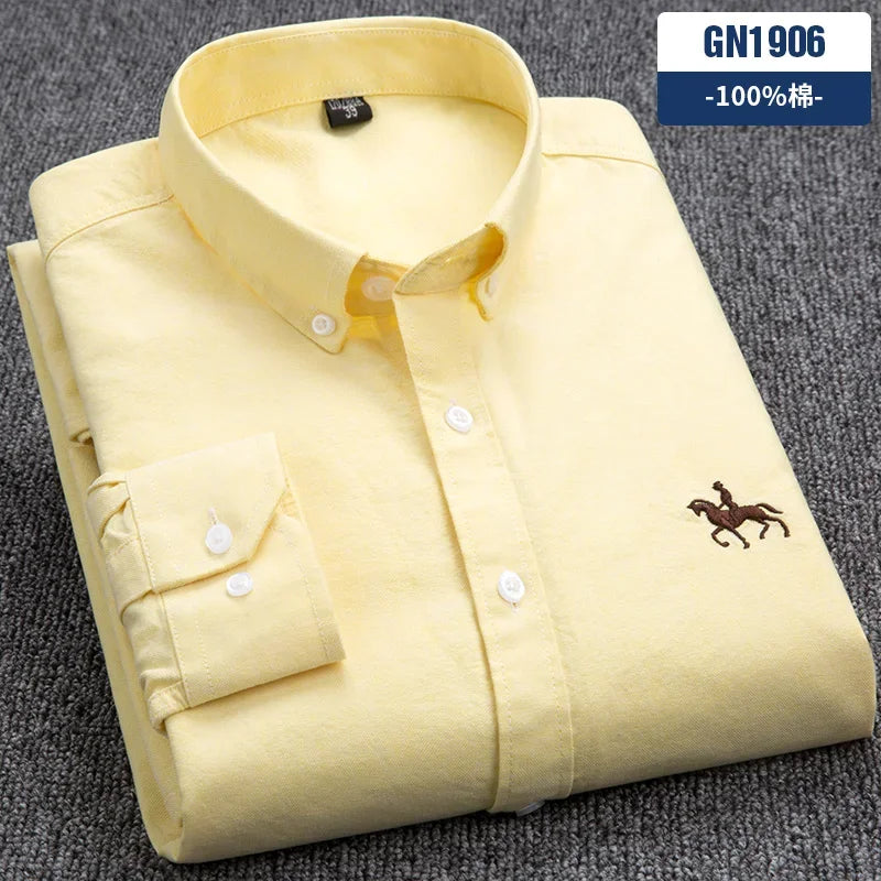 Men Cotton Oxford Shirt