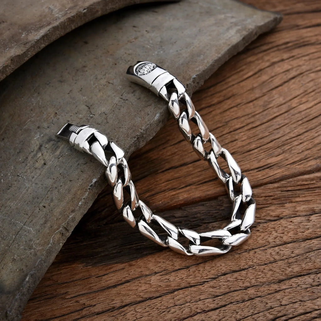 Gold Textured Chunky Bracelet