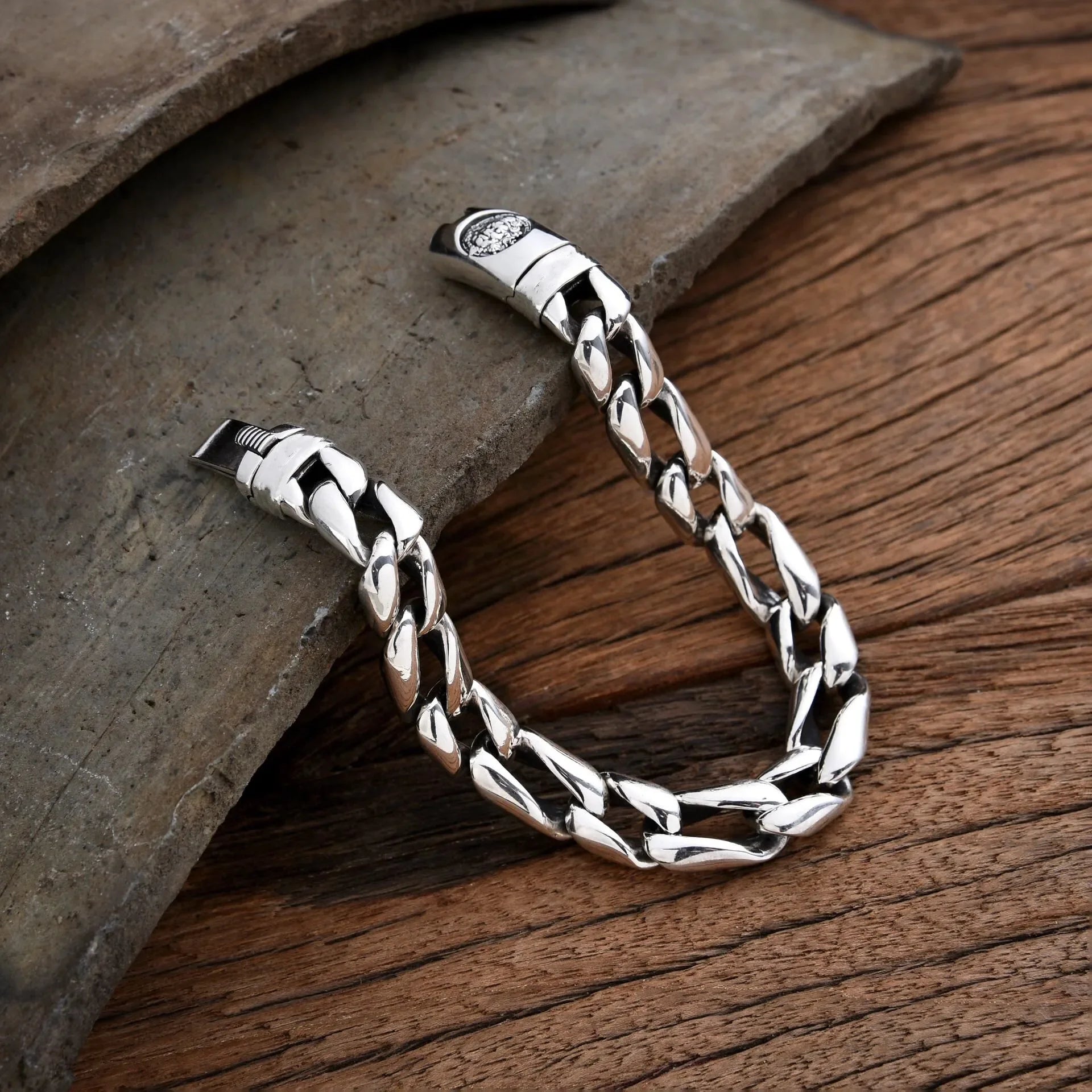 Gold Textured Chunky Bracelet