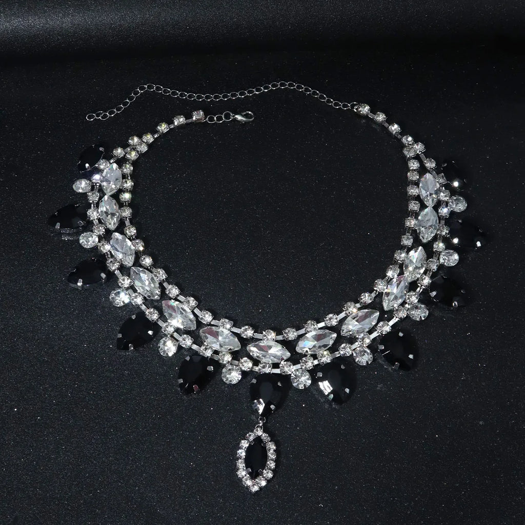 Elegant Crystal Choker Necklace