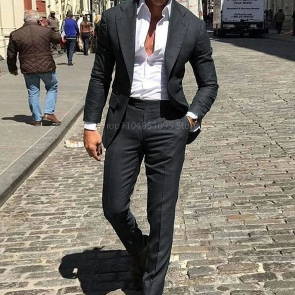 Men Slim Fit Suit