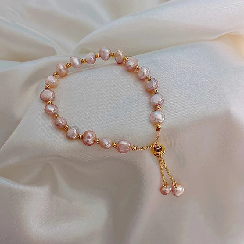 Baroque Pearl Beaded Bracelet