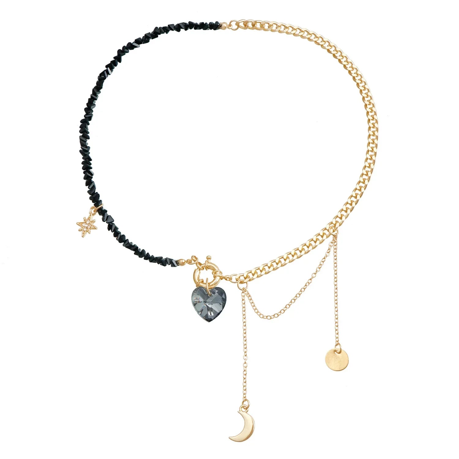 Layered Heart Pendant Necklace