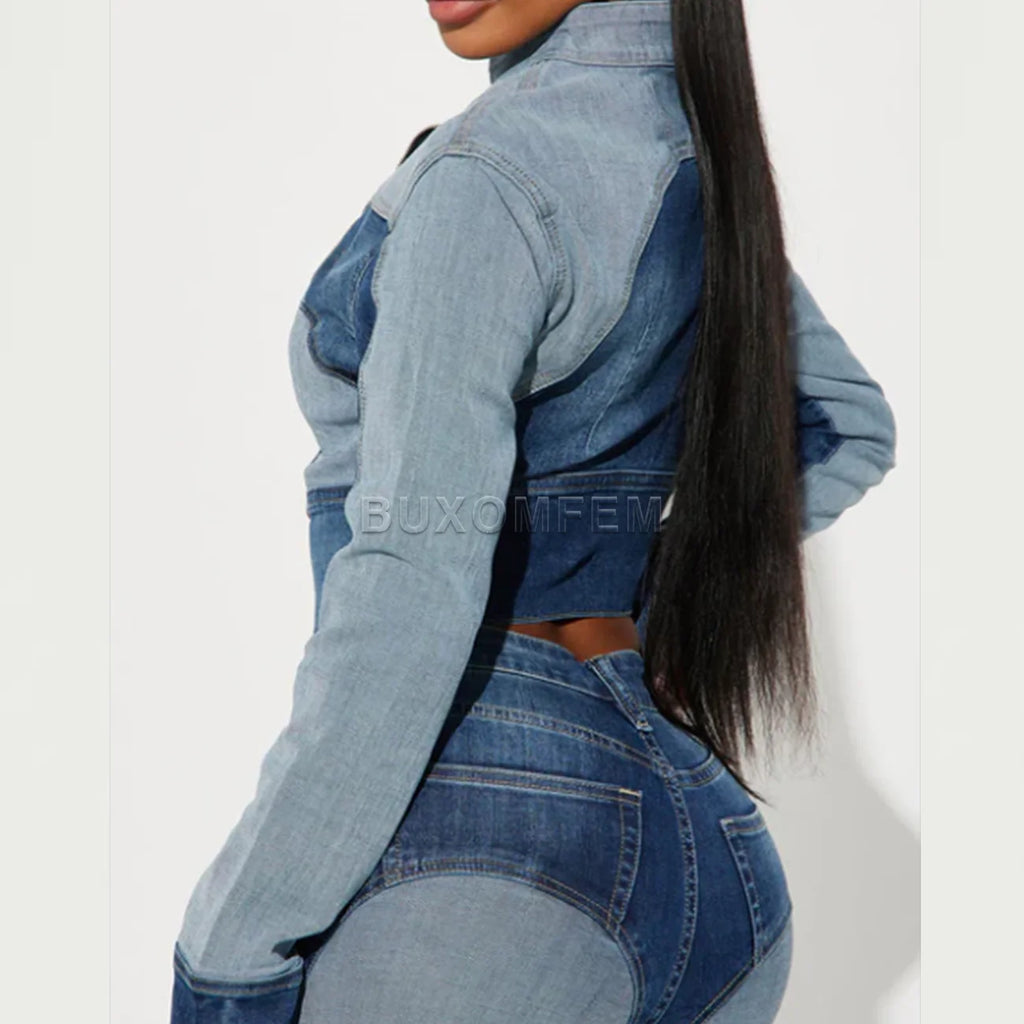 Women Long Sleeve Denim