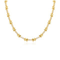 Chunky Cross Choker Necklace For Women Gold Color