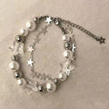 Crystal Star Pearl Bracelet