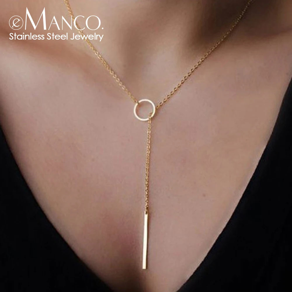 Round Pearl Pendant Necklace