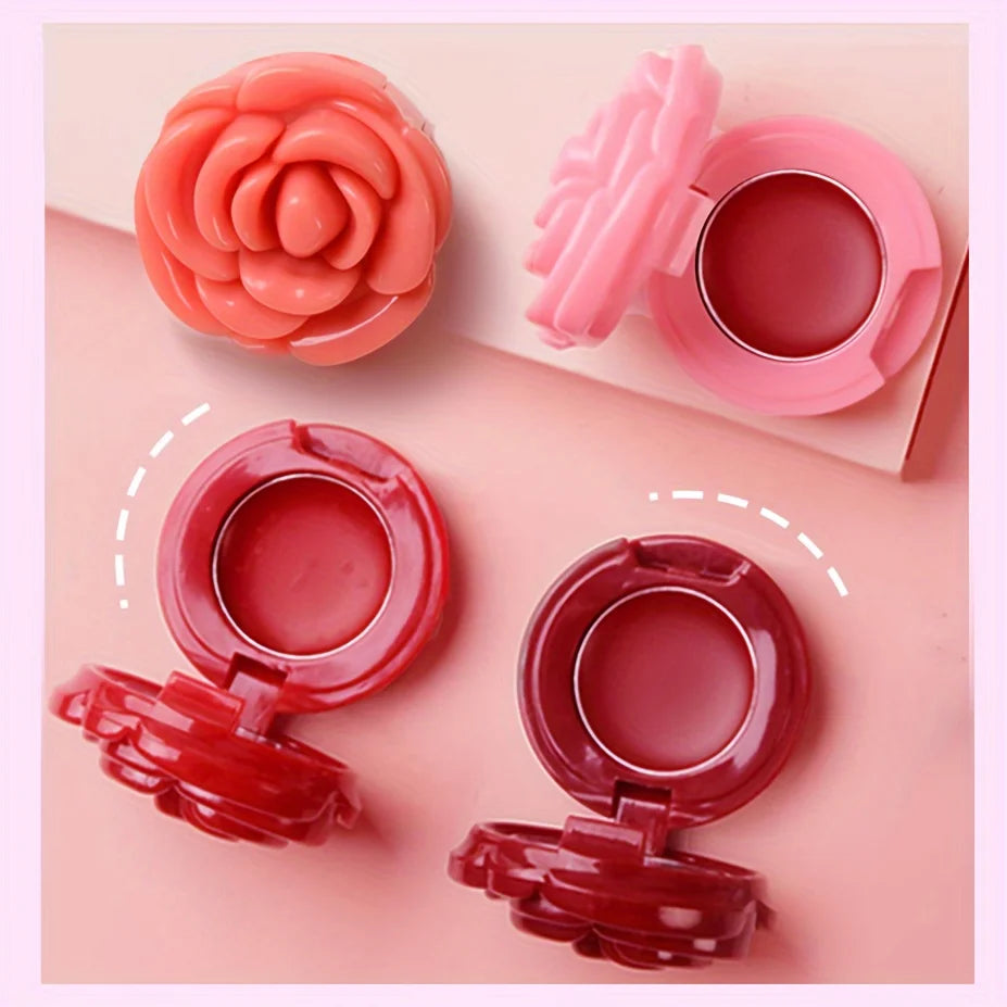 Creative Rose Shaped Matte Lipstick Velvet Mousse