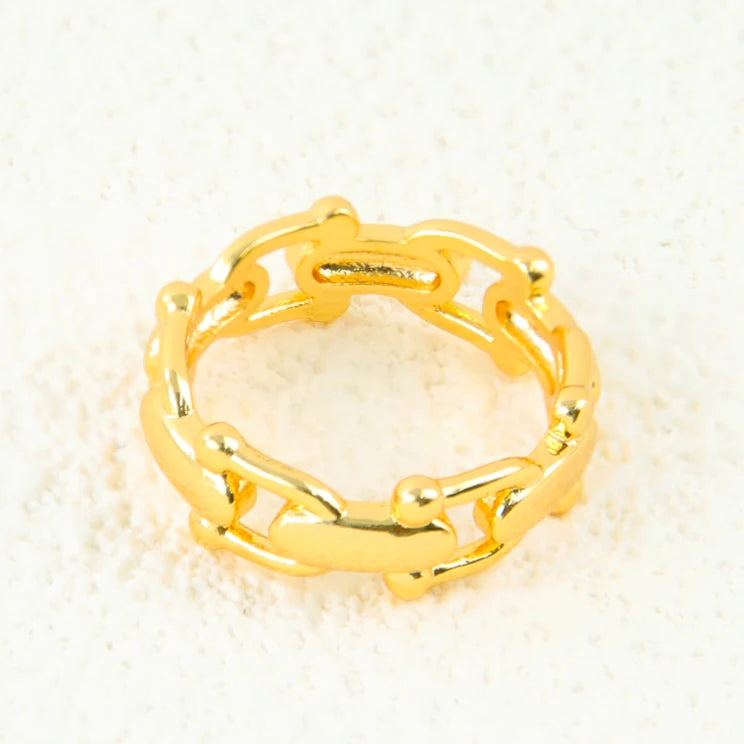 Gold Zirconia Cocktail Ring