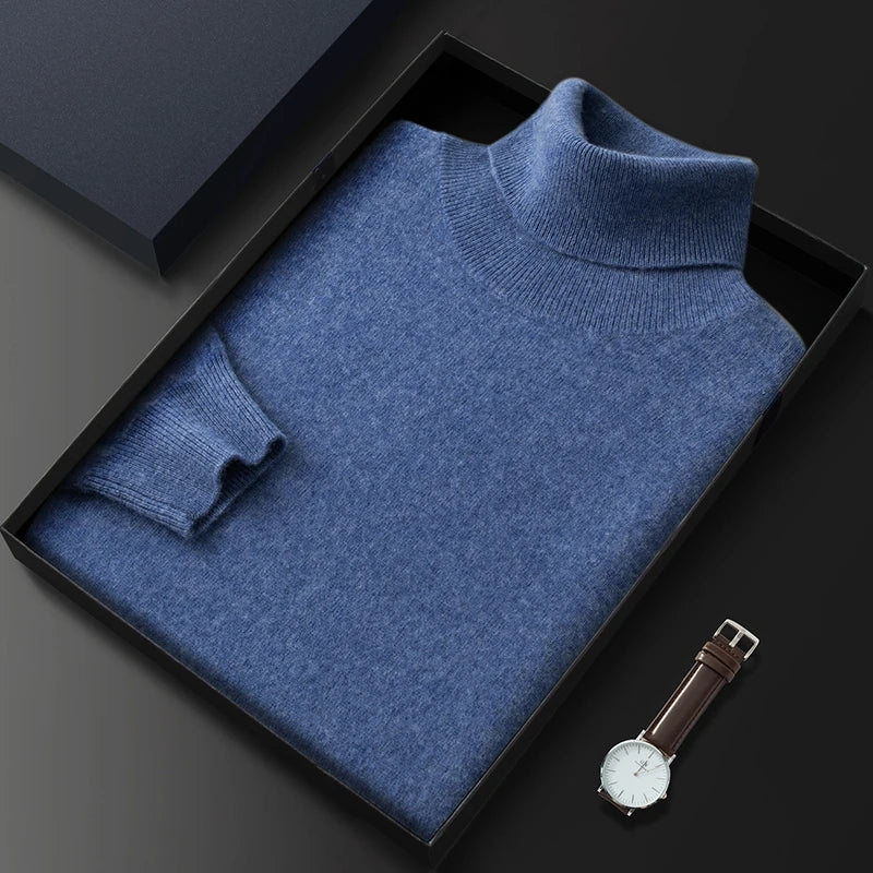 Men Cashmere Turtleneck Sweater